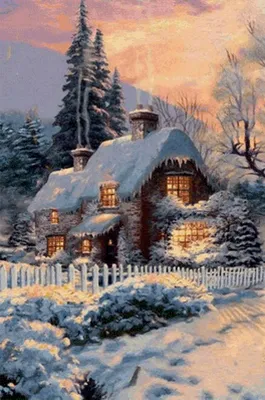 Волшебная зима на картинах Ришара Савуа - Zefirka