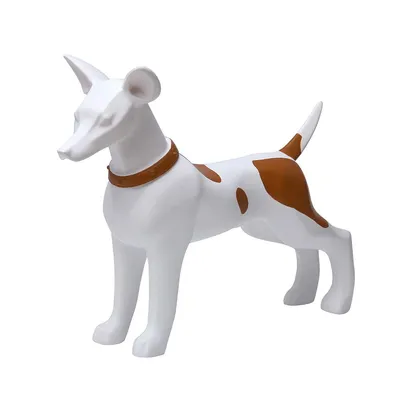 Купить манекен собаки AFELLOW Вольт, бело-коричневый, 55х11.5х42.5см, цены  на Мегамаркет | Артикул: 600010970003