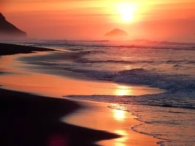 Восход солнца на море | Премиум Фото