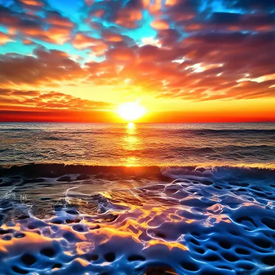 Восход солнца на море - 49 фото