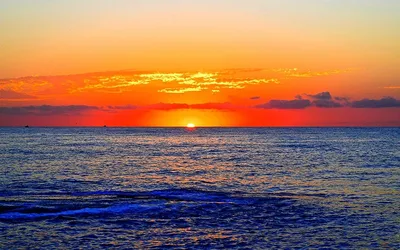 Модульная картина красиво восход солнца над морем – ART-VEK