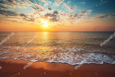 восход солнца над морем - онлайн-пазл