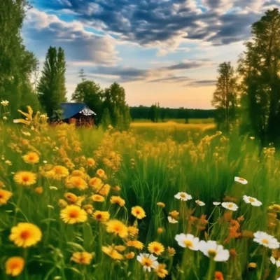 Русская природа Времена года,лето🌺» — создано в Шедевруме