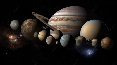 некоторые планеты разных размеров, фото всех планет нашей Солнечной системы  фон картинки и Фото для бесплатной загрузки