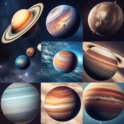 Фото всех планет» — создано в Шедевруме