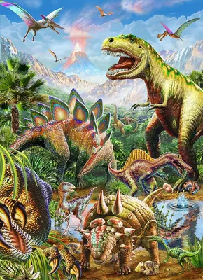 Картинки семья динозавров (47 фото) » Картинки, раскраски и трафареты для  всех - Klev.CLUB