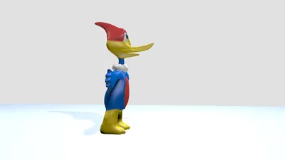 Woody Woodpecker with muscle dropped by Ultra-Shounen-Kai-Z on DeviantArt