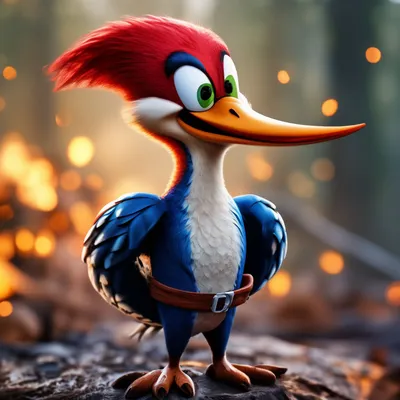 Retro El Pajaro Loco, Woody Woodpecker\" Sticker by DkRdesigner | Redbubble