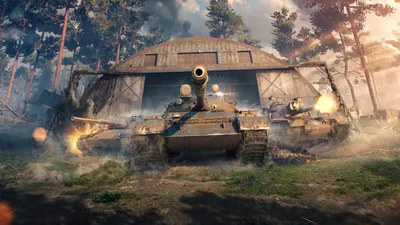 Wallpaper World of Tanks Blitz, World of Tanks, Wargaming, Tank, Sky,  Background - Download Free Image