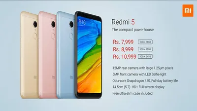 Redmi 5 to go on sale on March 20 - Check out prices and specifications