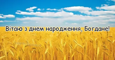 З днем народження Богдан