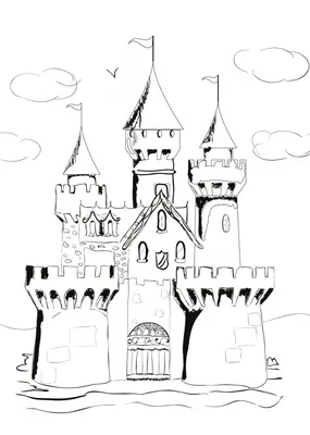 Рыцарь рисунка карандашом в доспехах на фоне замка Иллюстрация штока -  иллюстрации насчитывающей молодо, чертеж: 211094531