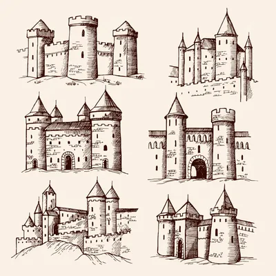 Как нарисовать замок (93 фото): поэтапные мастер-классы для детей и  начинающих, как нарисовать красками и карандашом сказочный замок