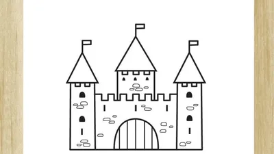 Замок, рисунок карандашом, готический …» — создано в Шедевруме