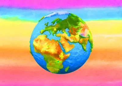 Планета Земля в будущем 4к картинка» — создано в Шедевруме