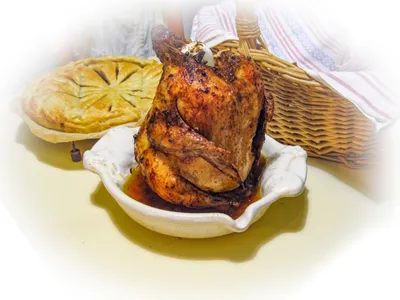 Жареная курица с картошкой - идеальное блюдо для дня рождения!» — создано в  Шедевруме