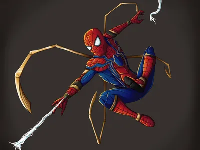 Железный человек паук раскраска - 71 фото