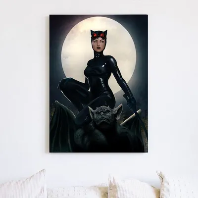 Купить картина по номерам Paintboy Бэтмен и женщина-кошка, 40x50 см, цены  на Мегамаркет | Артикул: 600000324505