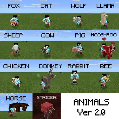 Better Animals для Minecraft Pocket Edition 1.19