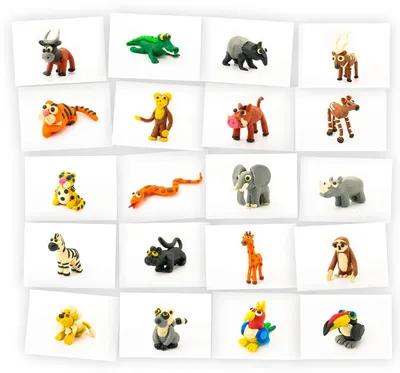 Лепка из Пластилина: Животные Джунглей | SkillBerry | Онлайн-школа  рисования и рукоделия для детей и взрослых СкиллБерри
