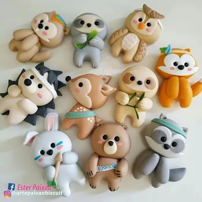 MY SEPTEMBER POLYMER CLAY COLLECTION! ANIMALS - YouTube