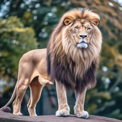 Животное: Лев. Во весь рост. …» — создано в Шедевруме
