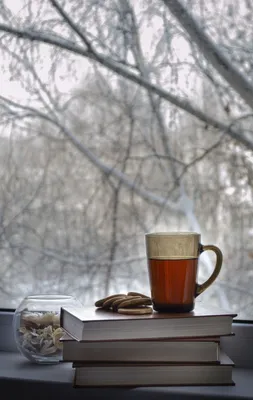 Зима за окном | Кофейные иллюстрации, Чашка чая, Утренний кофе