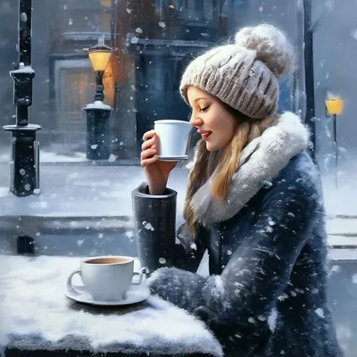 Пин от пользователя Кира Бельская на доске BEAUTIFUL animation | Цитаты о  кофе, Зима, Пора пить кофе