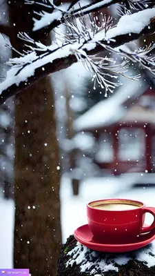 𝐿𝒶𝓃𝒶 ☾ on Instagram: “#кофе #снег #зима #природа #беларусь #январь  #coffee #winter #snow #january #insta #instamood #instadaily #fotografia  #schne… | Кофе, Зима