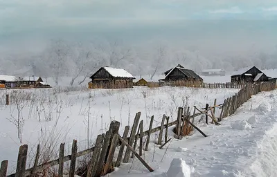 Зима в деревне | ArtBUP - an international platform for Fine Art Paintings