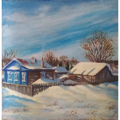 Скачать обои Деревня зимой на рабочий стол из раздела картинок Зима