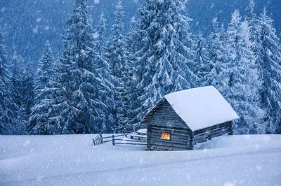 Зима, холода, одинокие дома, красиво…» — создано в Шедевруме