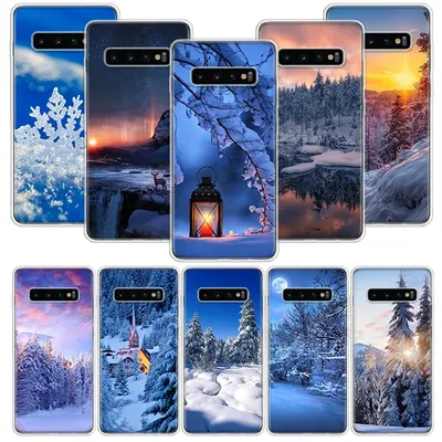 Зимний Белый Рождественский чехол для телефона Samsung Galaxy S20 FE S21  S23 Ultra S22 Plus S10 Lite S9 S8 + S7 Edge, мягкий чехол | AliExpress