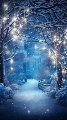 Картинки зима новый год на телефон