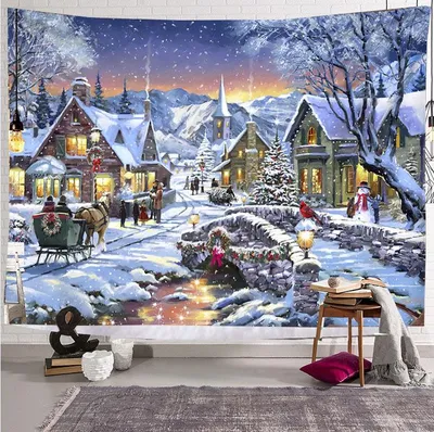Милый Дом Зимой Рождество Новый Год Векторная Иллюстрация Тему Новогодних  Векторное изображение ©AlexanderKot 425553016
