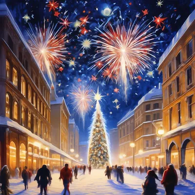 Скачать обои зима, сияние, праздник, надпись, вектор, Рождество, Новый год,  ёлка, раздел новый год в разрешении 1280x1024