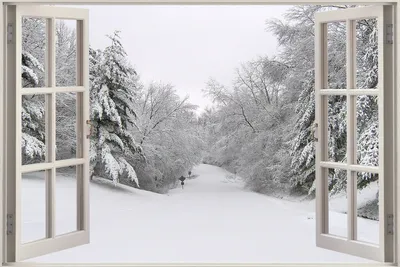 Зима за окном девушка сидит на …» — создано в Шедевруме