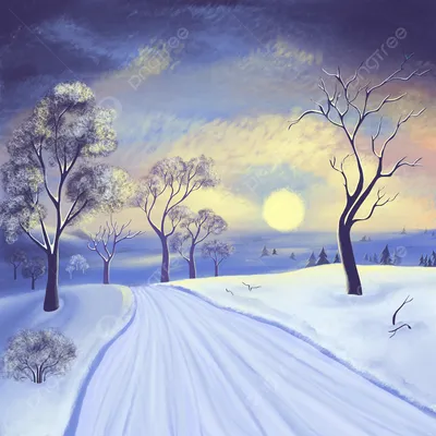 Закат в лесу зимой (Много фото!) - treepics.ru