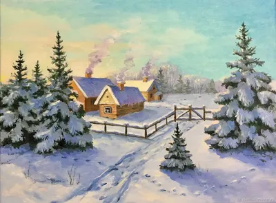 Модульная картина Зимнее утро в городе: - Арт. 501263 | Купить в  интернет-магазине Уютная стена