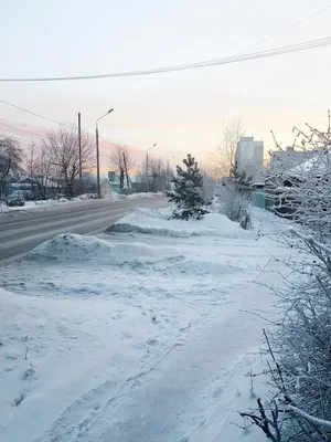 Зимнее утро в городе