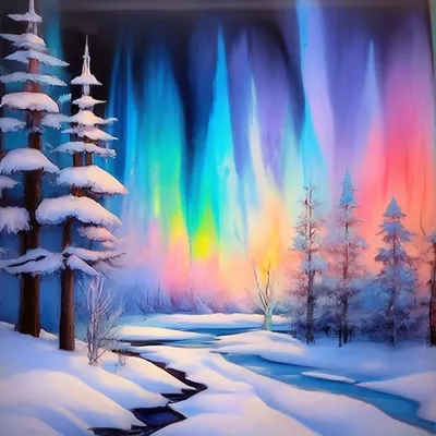 Рисунок Зимняя фантазия №46973 - «Пейзажи родины моей!» (03.02.2024 - 07:22)