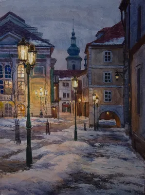 Зимний вечер в сказочном городе | Удачный кадр | Дзен