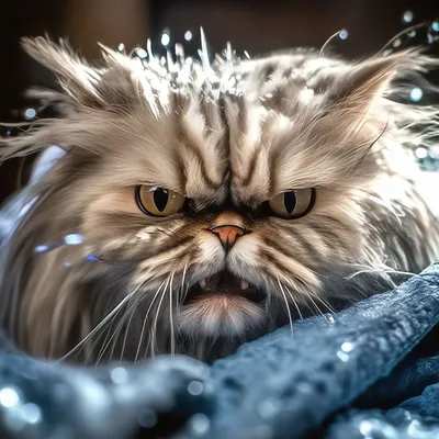 Злой кот страшное фото, оригинальный…» — создано в Шедевруме