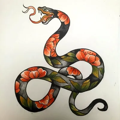 Как нарисовать Змею на Новый 2025 год | рисуем белого Змея