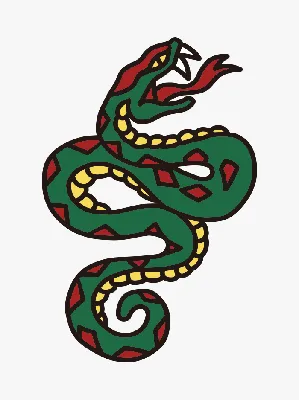 Как нарисовать татуировку змеи поэтапно 3 урока