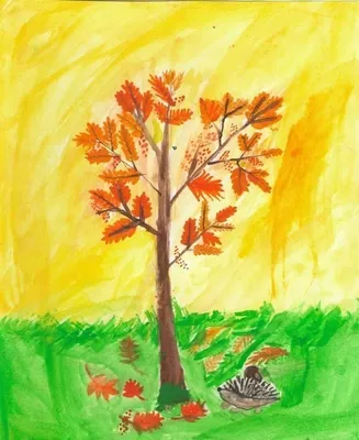 Как нарисовать осень: картинки для срисовки карандашом и красками для  1,2,3,4 класса, нарисуй пейзаж золотой осени легко и просто