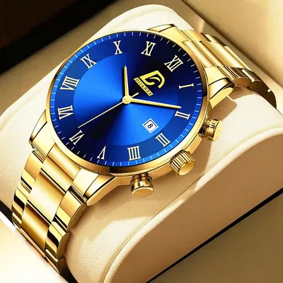 2022 Модные мужские золотые часы из нержавеющей стали, роскошные  минималистичные кварцевые наручные часы, мужские деловые повседневные часы,  мужские часы | AliExpress