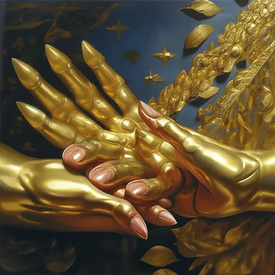 Золотые руки в круге иллюстрация штока. иллюстрации насчитывающей золото -  45220065