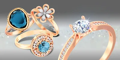 Золотые кольца: изысканный выбор стильных украшений с разнообразным дизайном