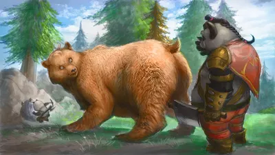 Обои медведь арт - 58 фото